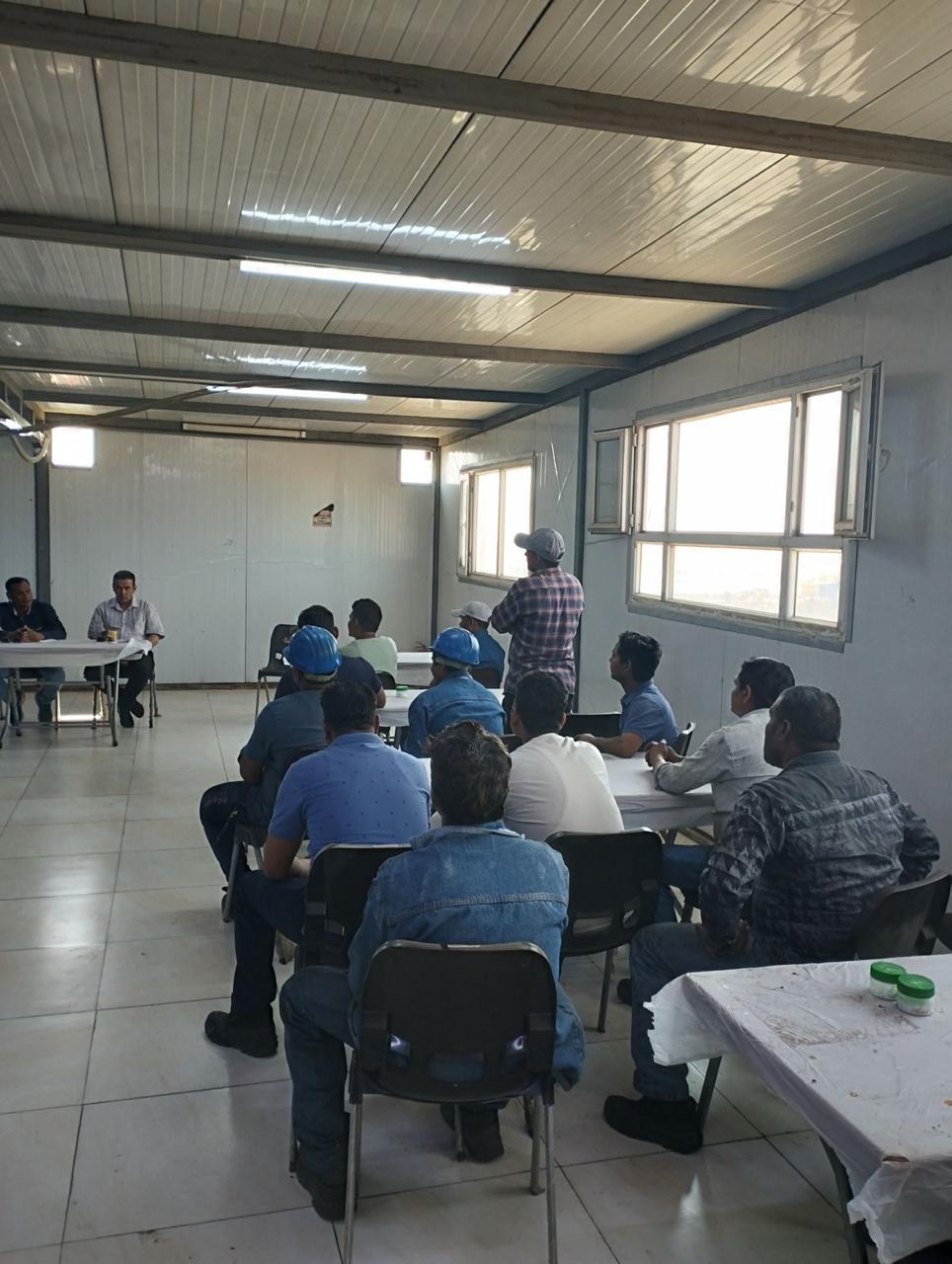 Site meeting and project management briefing